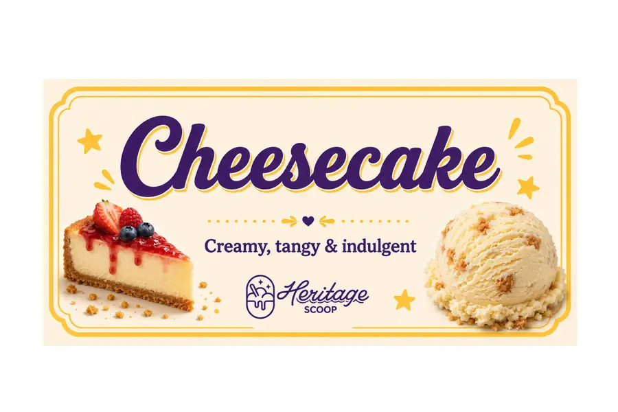 Cheesecake ice cream at Heritage Scoop