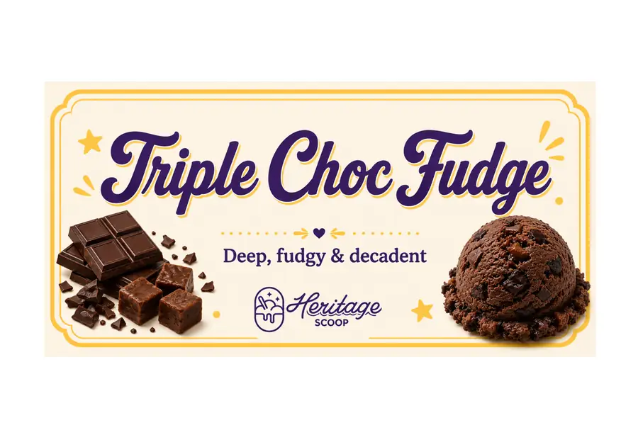 Triple Choc Fudge ice cream at Heritage Scoop